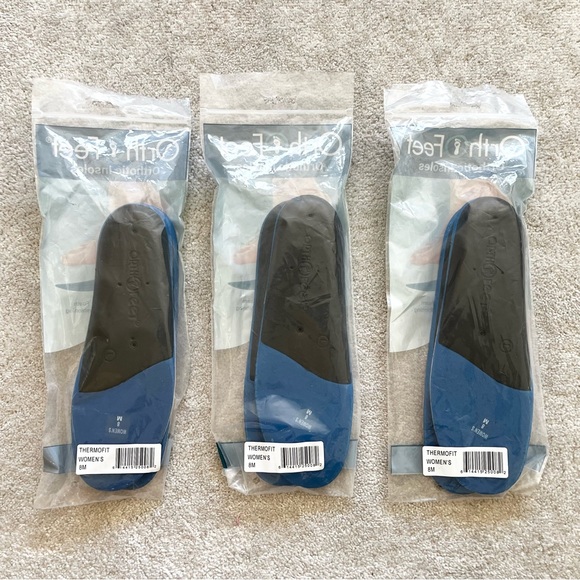 ORTHOFEET NWT ORTHOTIC INSOLES SIZE 8 M ARCH SUPPORT SHOCK ABSORPTION COMFY - Picture 2 of 4